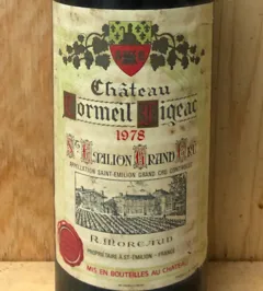 photo du vin 1978 Château Cormeil-Figeac Saint-Emilion Grand Cru bg