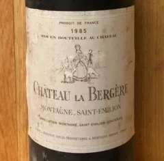 photos du vin 1985 Château la Bergère Magnum Montagne Saint-Emilion