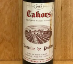 capture du vin 1983 Domaine de Paillas Cahors