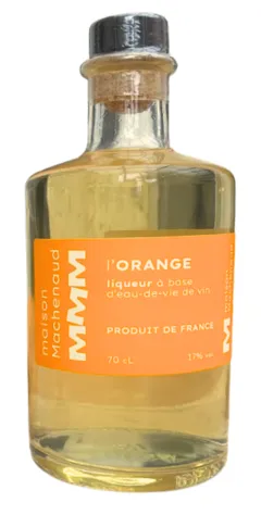 vue du vin Maison Machenaud Liqueur "l'Orange" à Base d’Eau-de-Vie de Vin