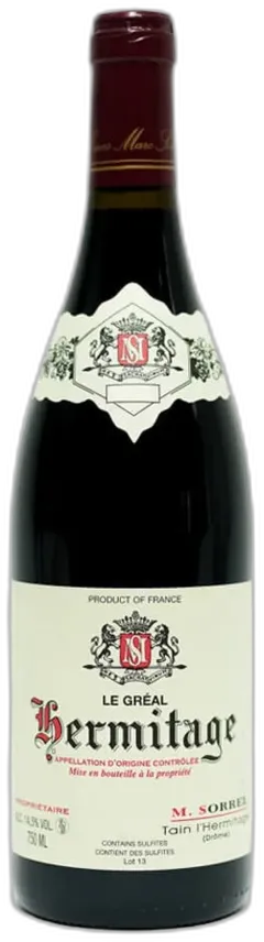 photo du vin Domaine Marc Sorrel Hermitage "le Gréal" Rouge 2022