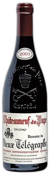 photo du vin Domaine du Vieux Télégraphe Châteauneuf-du-Pape "la Crau" Rouge 2007
