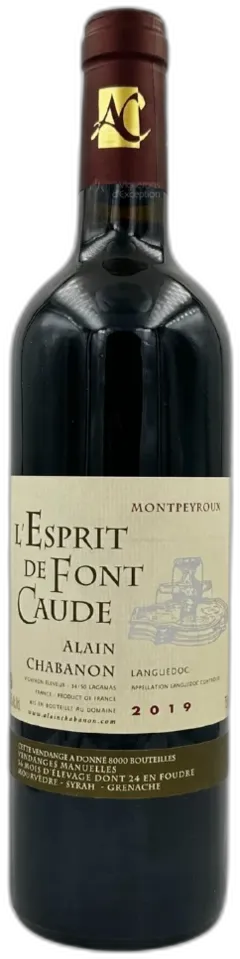 photo du vin Domaine Alain Chabanon "Esprit de Font-Caude" Rouge 2019