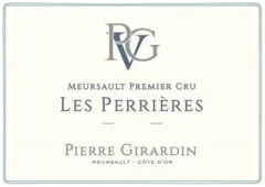 image du vin Domaine Pierre Girardin Meursault 1er Cru "les Perrières" Blanc Sec 2021