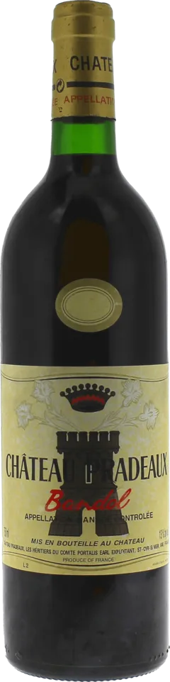 capture du vin Bandol Château Pradeaux 1998 Bandol, Provence