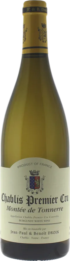 aperçu du vin Chablis 1er Cru Montée de Tonnerre 2023 Domaine Droin, Bourgogne Blanc