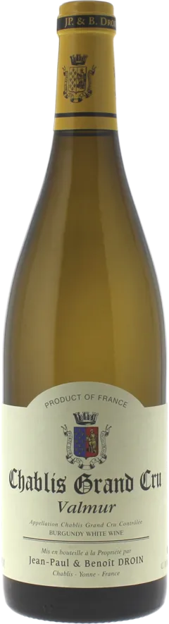photo du vin Chablis Grand Cru Valmur 2023 Domaine Droin, Bourgogne Blanc