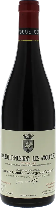 image du vin Chambolle Musigny 1er Cru les Amoureuses 1989 Domaine de Vogue, Bourgogne Rouge