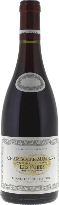 vue du vin Chambolle Musigny 1er Cru les Fuées 2021 Domaine Mugnier Jacques Frederic, Bourgogne Rouge