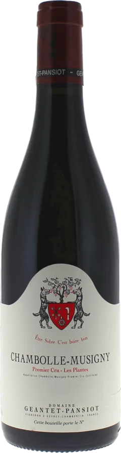 vue du vin Chambolle Musigny 1er Cru les Plantes 2023 Domaine Geantet Pansiot, Bourgogne Rouge