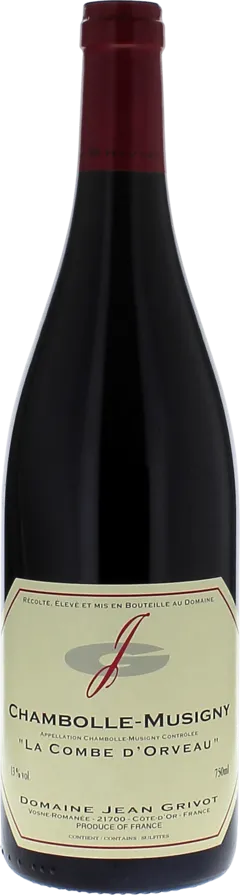 image du vin Chambolle Musigny la Combe d’Orveau 2022 Domaine Grivot, Bourgogne Rouge