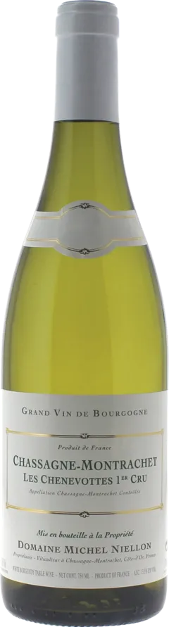 illustration du vin Chassagne Montrachet 1er Cru les Chenevottes 2022 Domaine Niellon Michel, Bourgogne Blanc