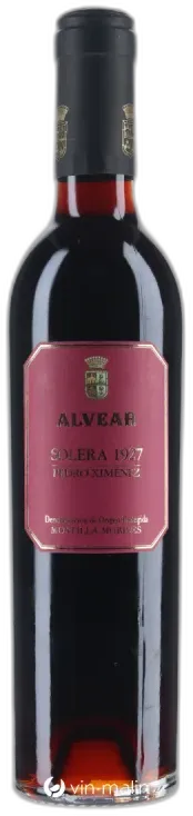 vue du vin Bodega Alvear Pedro Ximénez Solera 1927 Bouteille