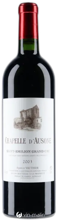 photos du vin Chapelle d’Ausone Saint-Emilion Grand Cru 2003