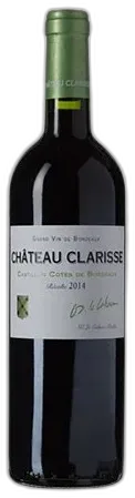 image du vin Château Clarisse Castillon-Côtes de Bordeaux 2014