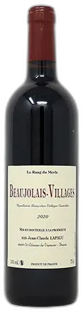 capture du vin Jean-Claude Lapalu Beaujolais Villages "le Rang du Merle" 2020