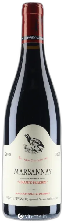 vue du vin Domaine Geantet-Pansiot Marsannay Champs Perdrix 2020