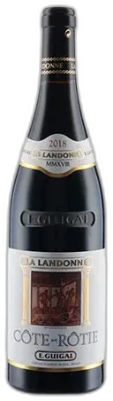 vue du vin Côte-Rôtie Domaine Guigal "la Landonne" 2018