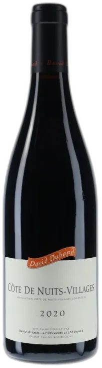 photo du vin Domaine David Duband Côtes de Nuits Village Rouge 2020