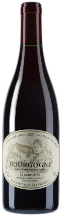 photos du vin la Gibryotte Claude Dugat Bourgogne Pinot Noir 2021