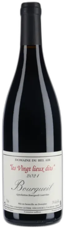 photo du vin Domaine du Bel Air Bourgueil les Vingt Lieux Dits 2021