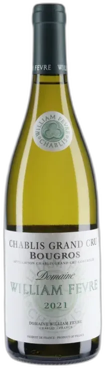 vue du vin Chablis Grand Cru Bougros 2021 Domaine William Fevre