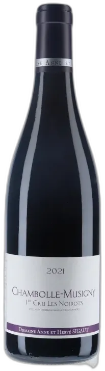 vue du vin Domaine Sigaut Chambolle-Musigny 1er Cru "les Noirots" 2021