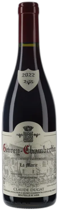 capture du vin Domaine Claude Dugat Gevrey-Chambertin la Marie 2022