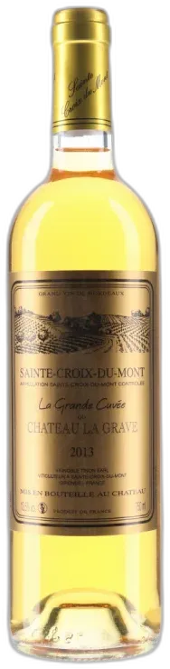 photo du vin la Grande Cuvée du Château la Grave Sainte-Croix-du-Mont 2013