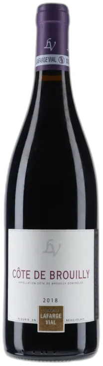 photo du vin Domaine Lafarge Vial Côte de Brouilly 2018