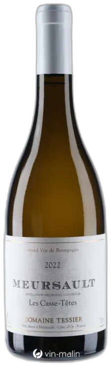 vue du vin Domaine Tessier Meursault "les Casse-Têtes" Blanc 2022