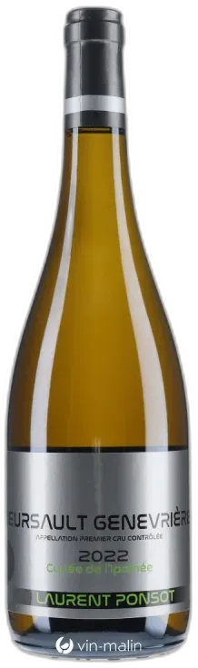vue du vin Laurent Ponsot Meursault Genévrieres 1er Cru "Cuvée de l'Ipomée" 2022