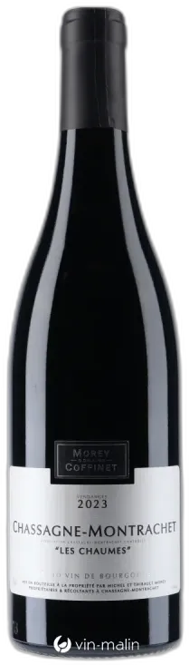 vue du vin Domaine Morey-Coffinet Chassagne-Montrachet "les Chaumes" Rouge 2023