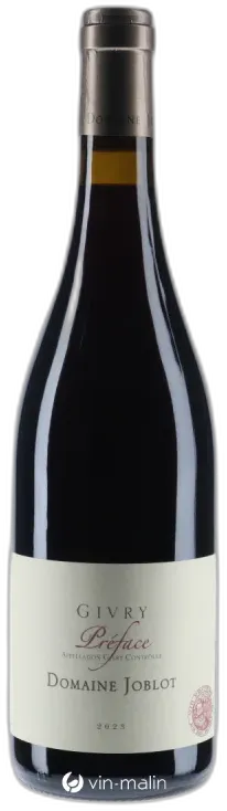 photos du vin Domaine Joblot Givry "Préface" Rouge 2023