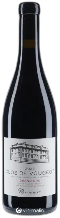 image du vin Camille Thiriet Clos de Vougeot Grand Cru Rouge 2022