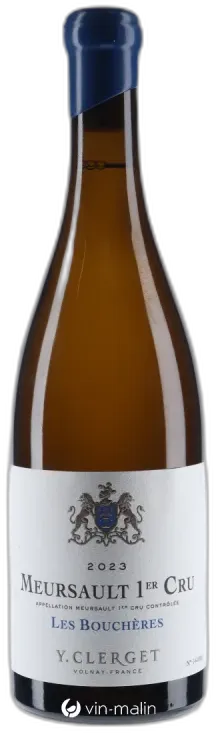 vue du vin Yvon Clerget Meursault 1er Cru "les Bouchères" 2023