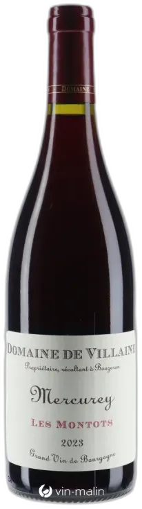 vue du vin Domaine de Villaine Mercurey "les Montots" Rouge 2023
