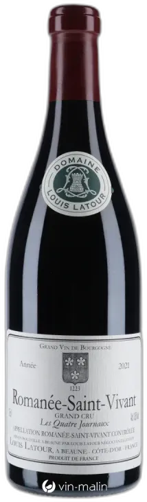 vue du vin Louis Latour Romanée-Saint-Vivant Grand Cru "les Quatre Journaux" 2021