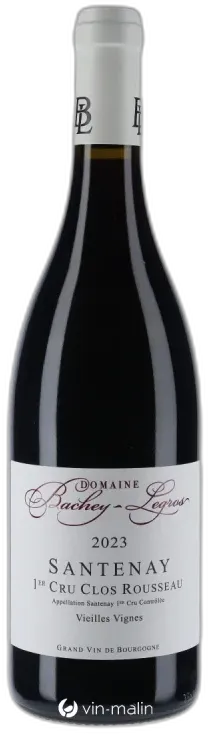 photo du vin Domaine Bachey-Legros Santenay 1er Cru Clos Rousseau Vieilles Vignes 2023