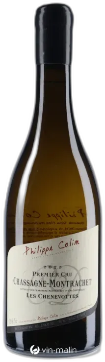 capture du vin Domaine Philippe Colin Chassagne-Montrachet 1er Cru "les Chenevottes" Blanc 2023