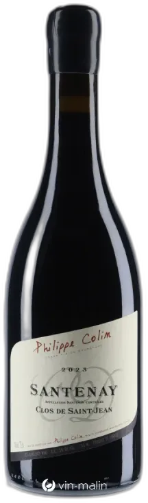 vue du vin Domaine Philippe Colin Santenay "Clos de Saint-Jean" Rouge 2023