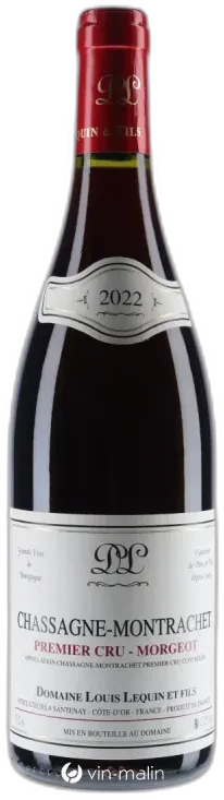 photo du vin Domaine Louis Lequin & Fils Chassagne-Montrachet 1er Cru "Morgeot" Rouge 2022