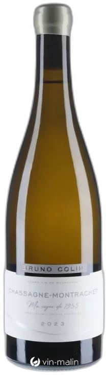 vue du vin Domaine Bruno Colin Chassagne-Montrachet "ma Vigne de 1955" 2023