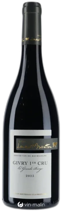photo du vin Domaine Laurent Mouton Givry 1er Cru "la Grande Berge" Rouge 2023