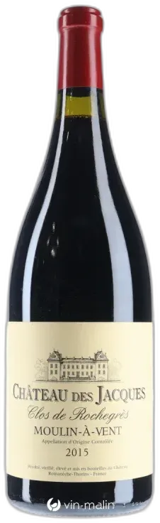 vue du vin Château des Jacques Moulin à Vent "Clos de Rochegres" 2015 Magnum