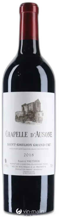 capture du vin Chapelle d’Ausone "Saint-Emilion Grand Cru" 2018