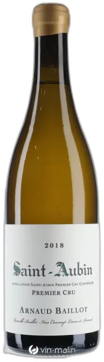 image du vin Arnaud Baillot Saint-Aubin 1er Cru 2018
