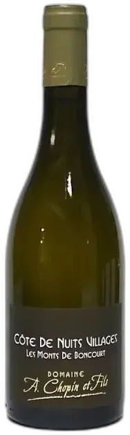 image du vin Cote de Nuits Villages Blanc les Monts de Boncourt Domaine Arnaud Chopin 2020