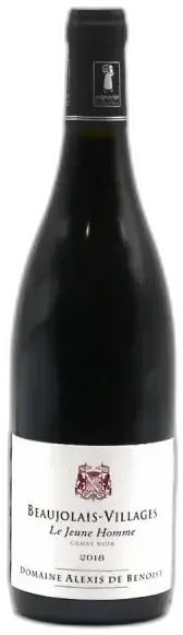 image du vin Beaujolais-Villages le Jeune Homme Alexis de Benoist 2019
