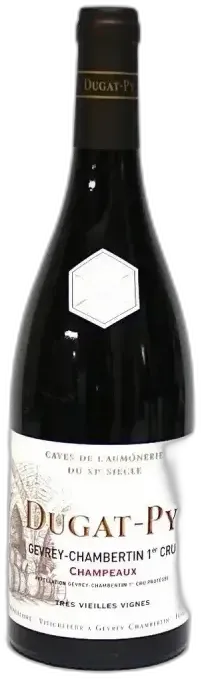 vue du vin Gevrey Chambertin 1er Cru les Champeaux Bernard Dugat-py Etiquette Légèrement Abimée 2017